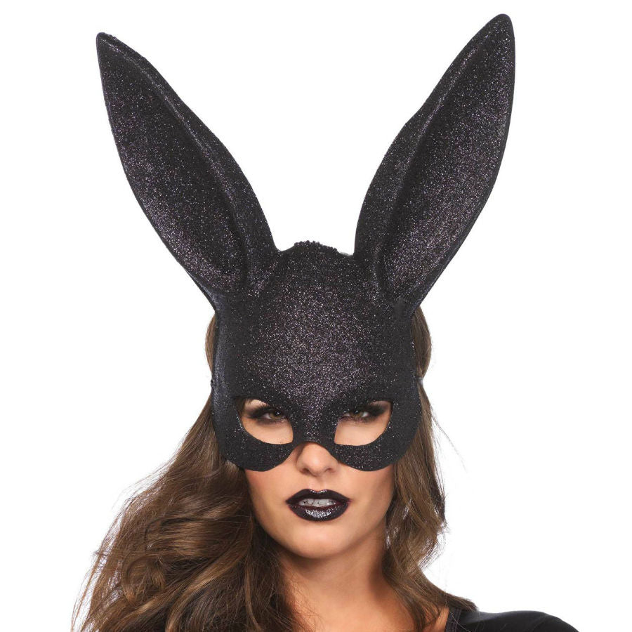 Glittermaskerad kaninmask från LEG AVENUE