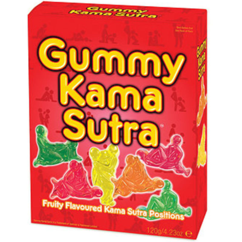 Kamasutra Gummies i olika färger och smaker