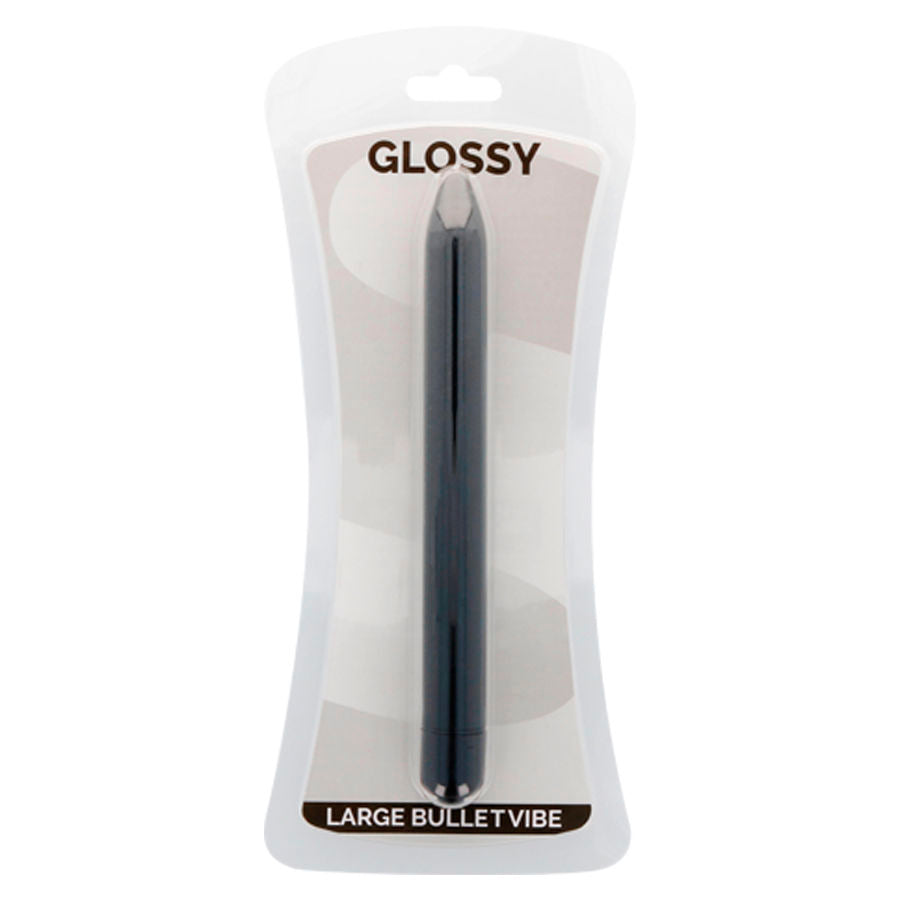 GLOSSY Slim Vibrator Black