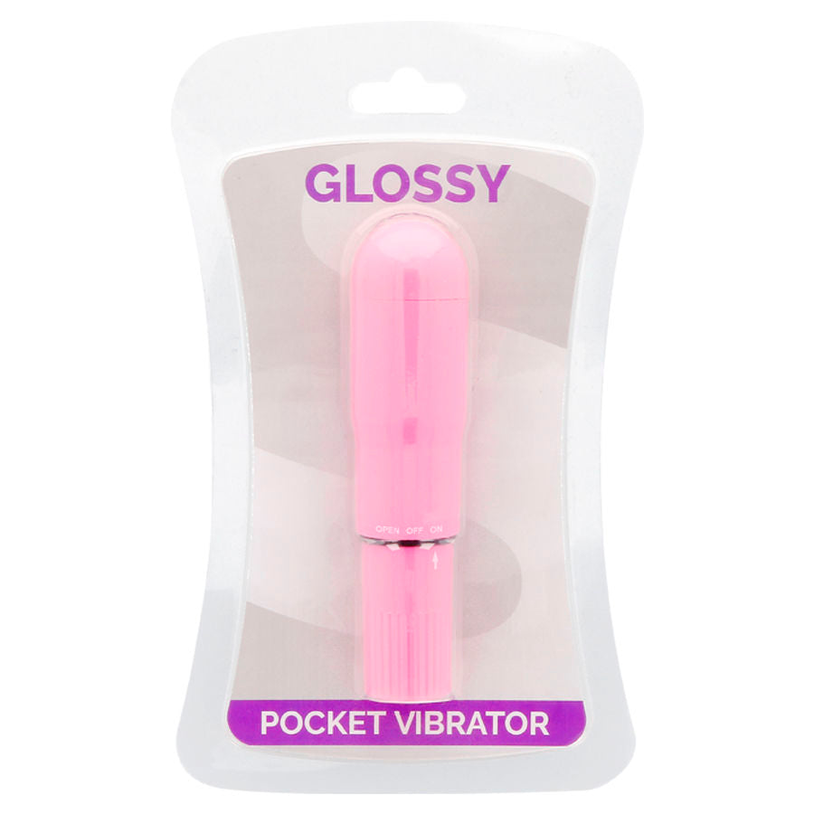 GLOSSY Pocket Vibrator i djup ros