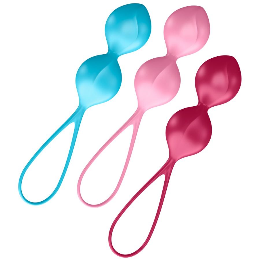 Satisfyer Loveballs Training Set 2 med tre bollar i olika vikter
