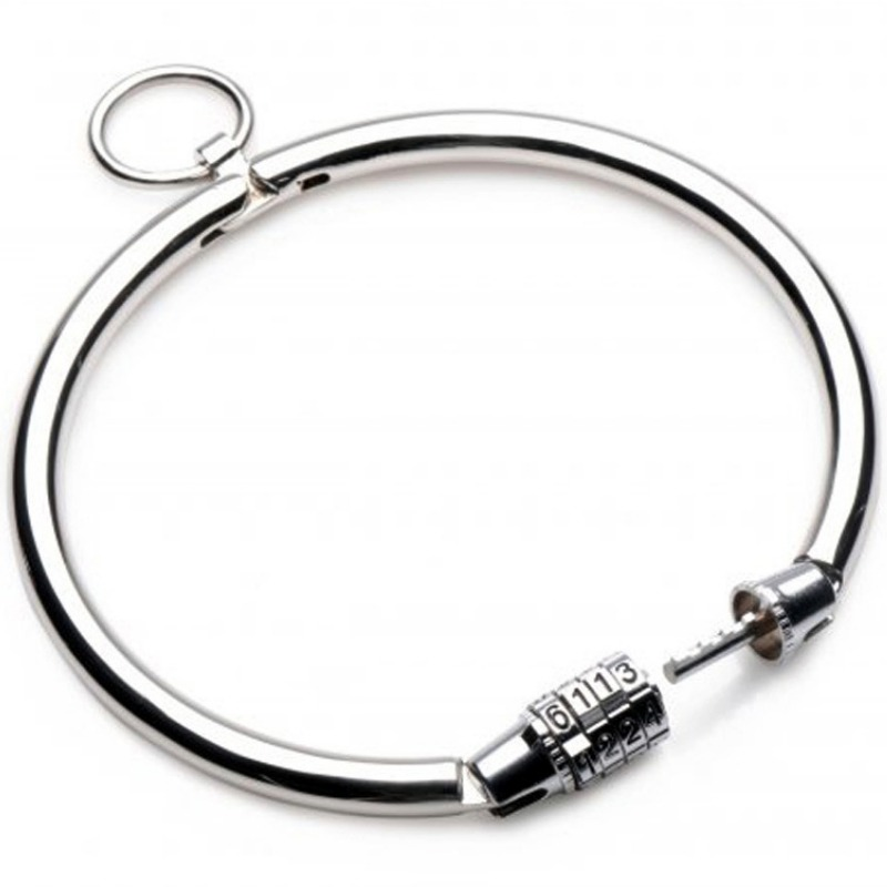 METAL HARD - METALHALSBAND MED KOMBINATIONSLÅS 10,5 CM