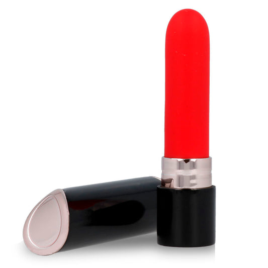 LIPS STYLE - Shia läppstiftsvibrator i svart och röd