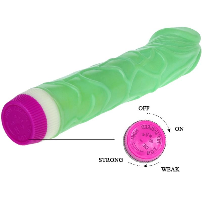 Grön vibrator 23 cm från BAILE