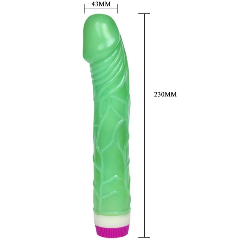 Grön vibrator 23 cm från BAILE