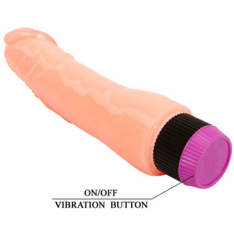 BAILE naturlig flexibel realistisk vibrator 24 cm