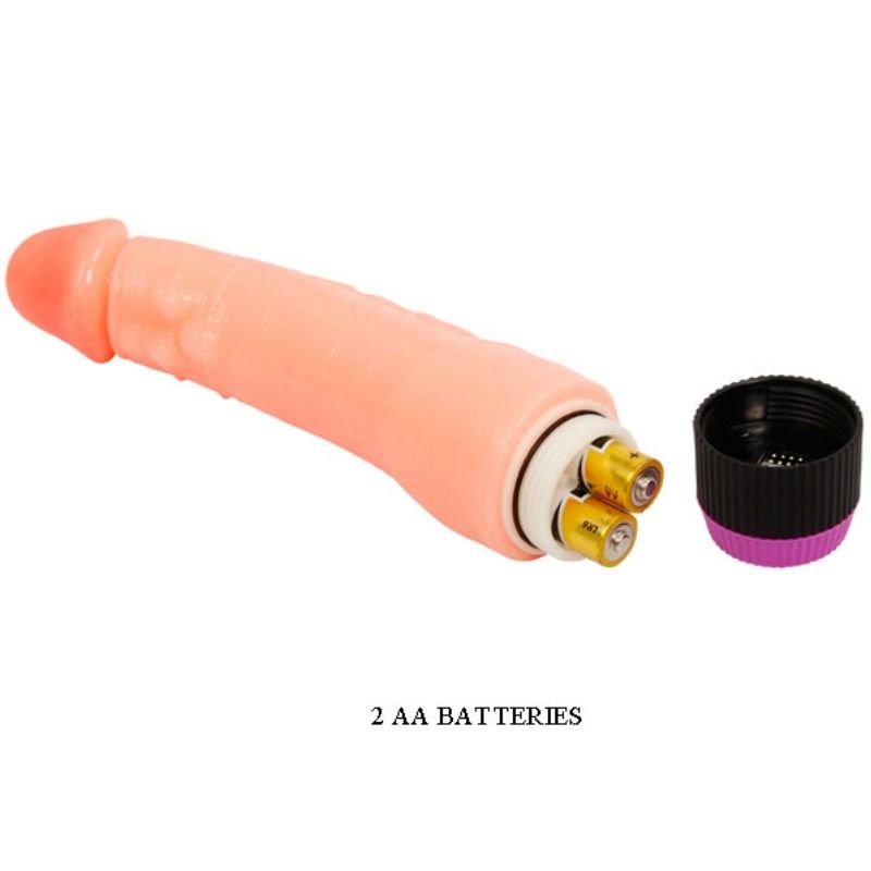 BAILE naturlig flexibel realistisk vibrator 24 cm