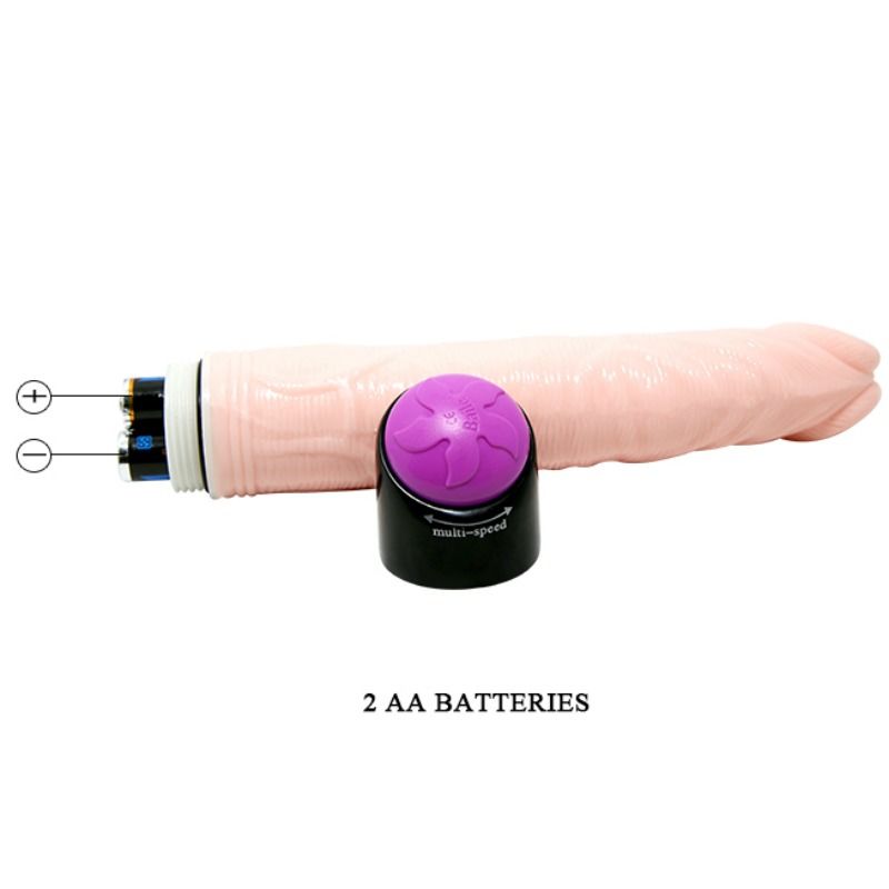 BAILE realistisk vibrator 23 cm i köttfärg