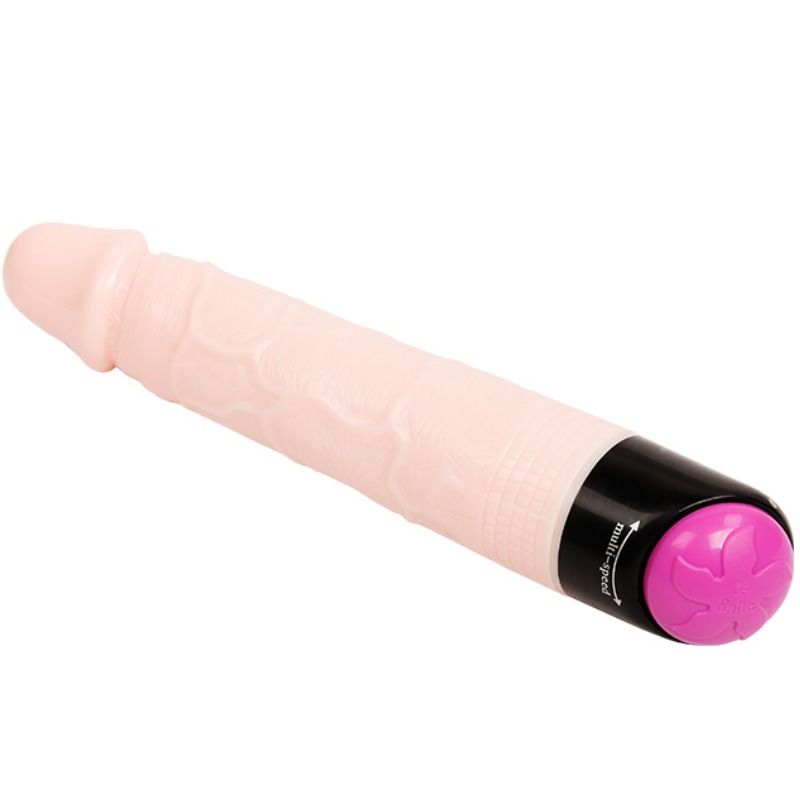 BAILE färgglad vibrator med rotation 24 cm