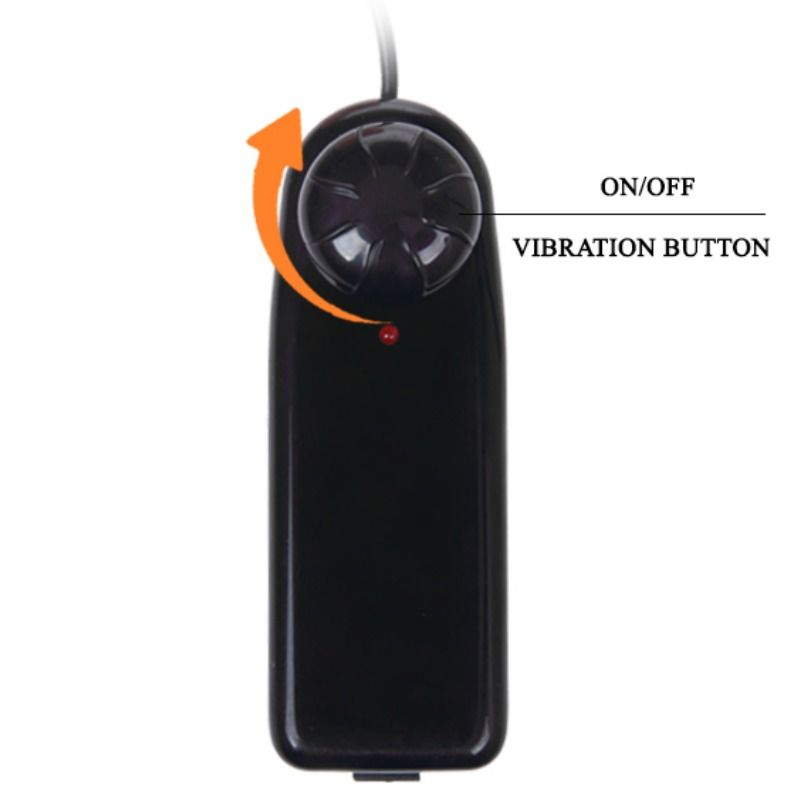 BAILE stor penisdildo med naturlig vibration 23,5 cm
