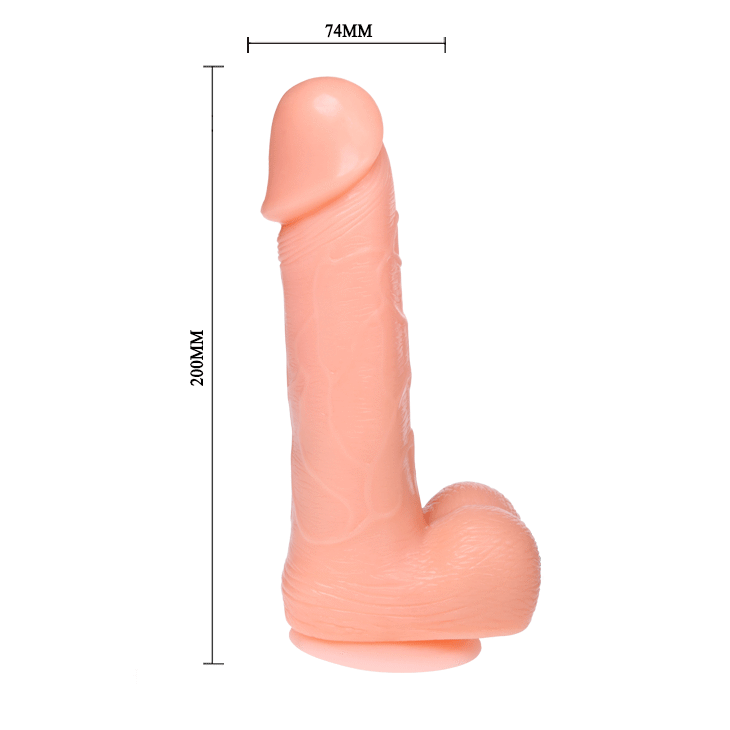 BAILE realistisk dildo med vibration och rotation 20 cm