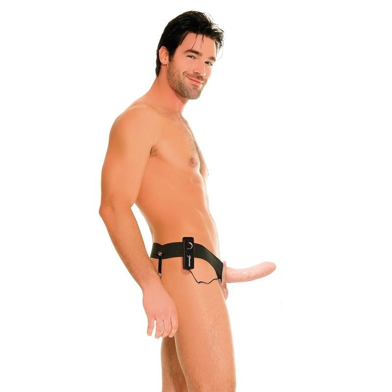 Hollow vibrator harness för henne och hen, 14 cm