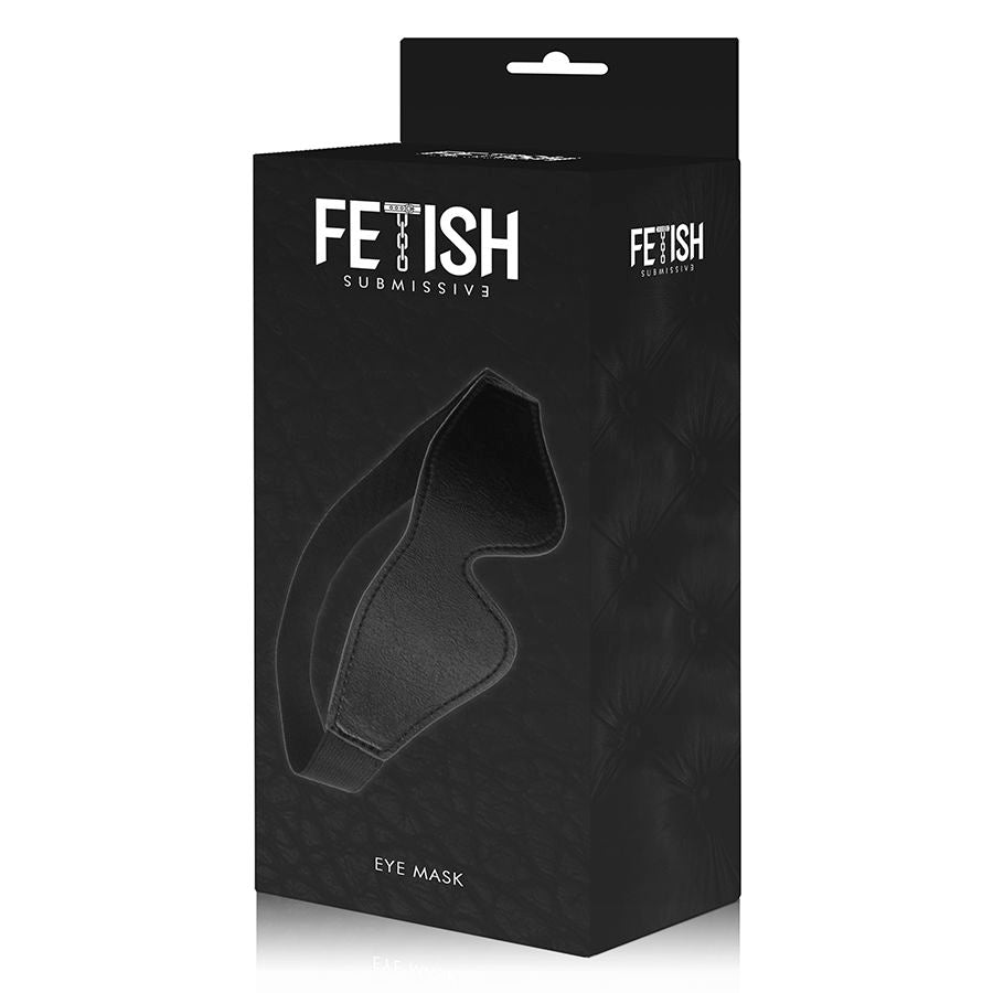 Fetish Submissive vegansk lädermask med neoprenfoder