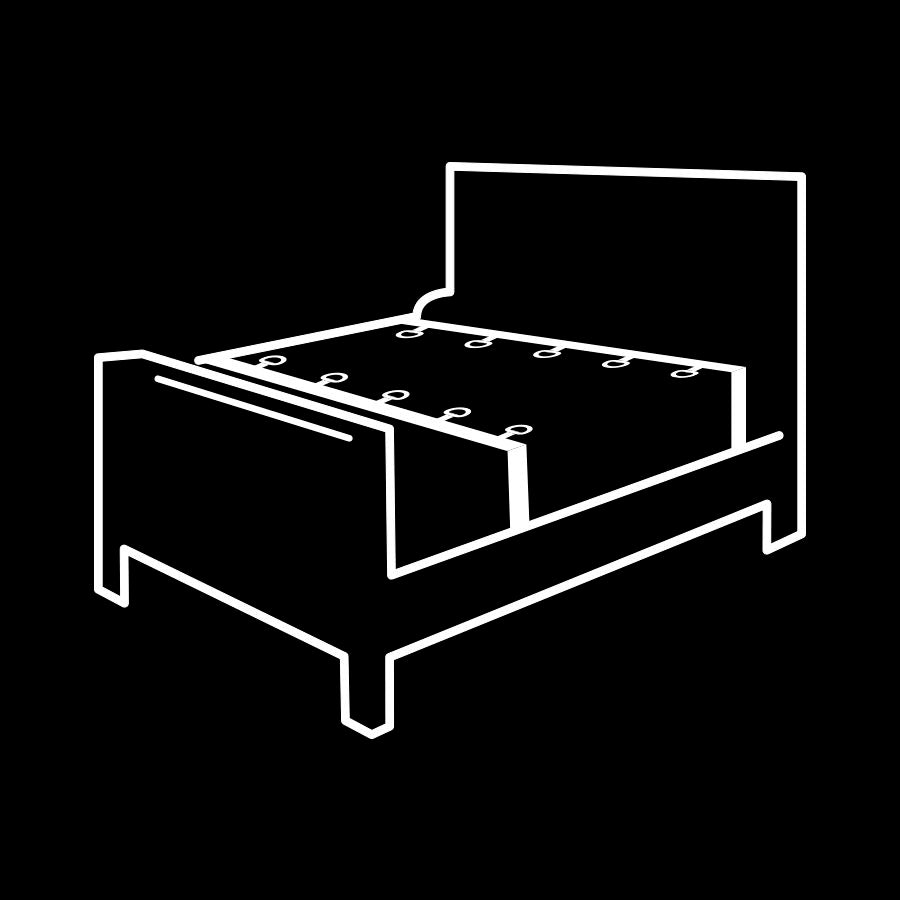FETISH SUBMISSIVE - LYXIGA SÄNGBAND MED NOPRENE FODER
