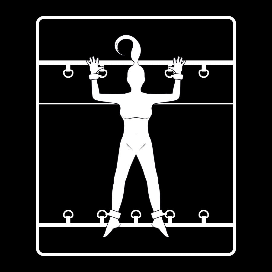 FETISH SUBMISSIVE - LYXIGA SÄNGBAND MED NOPRENE FODER