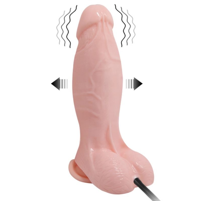 BAILE - REALISTISK VIBRERANDE OCH INFLATERBAR DILDO 18,8 CM
