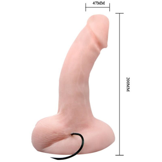 BAILE Arbitrariness dildo med vibration och rotation