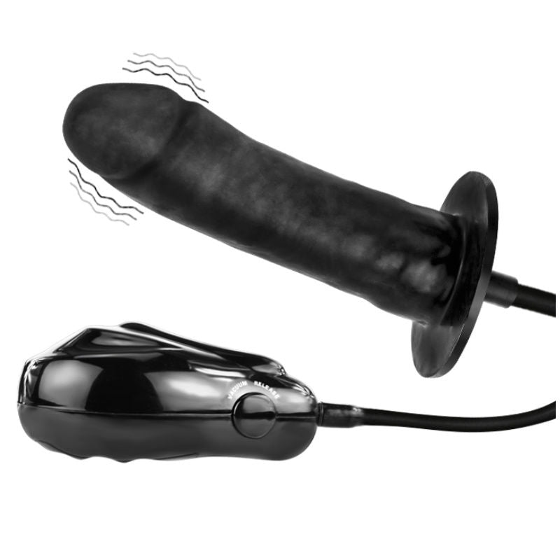 BAILE Bigger Joy uppblåsbar dildo med vibration 16 cm