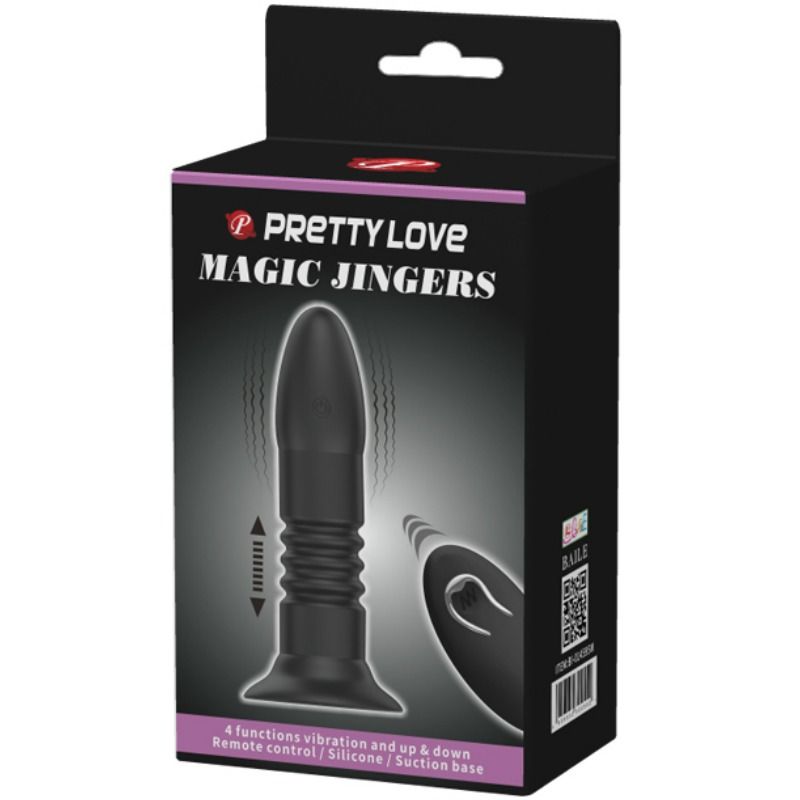 PRETTY LOVE Plug Magic Jinger med vibration och sugkopp