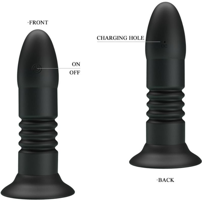 PRETTY LOVE Plug Magic Jinger med vibration och sugkopp