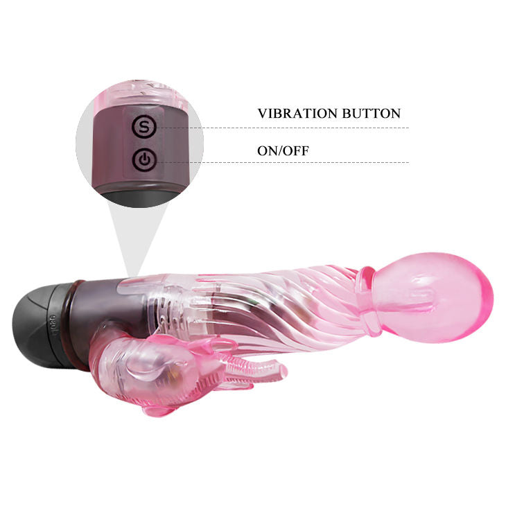 BAILE vibrator med rosa kanin och 10 vibrationslägen