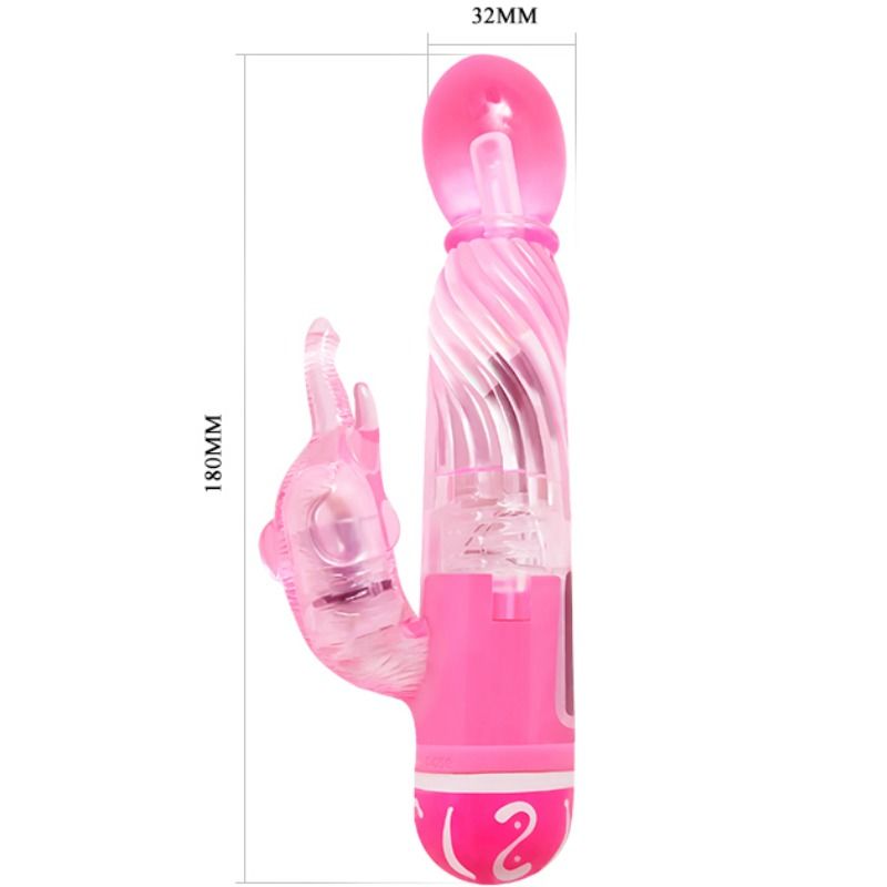 BAILE multihastighets vibrator med rosa stimulator