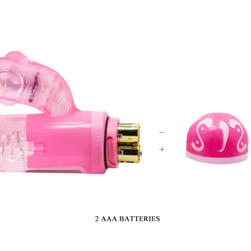 BAILE multihastighets vibrator med rosa stimulator