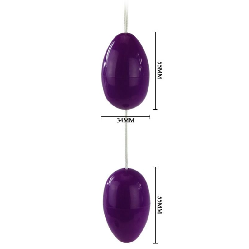 BAILE Twins Balls i lila för anal stimulering