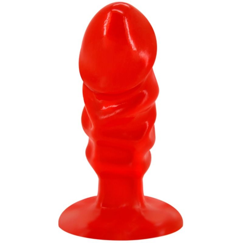 BAILE unisex analplugg med röd sugkopp