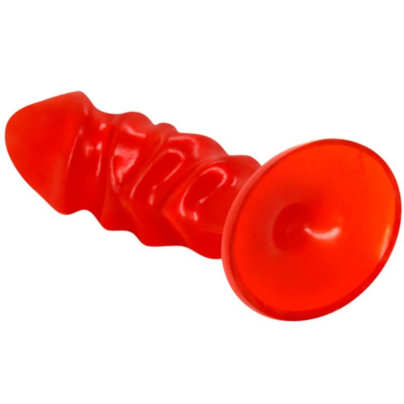 BAILE unisex analplugg med röd sugkopp