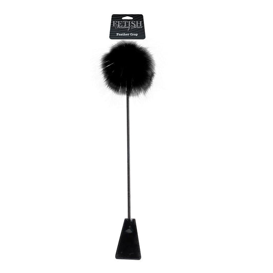 FETISH FANTASY Black Feather Crop