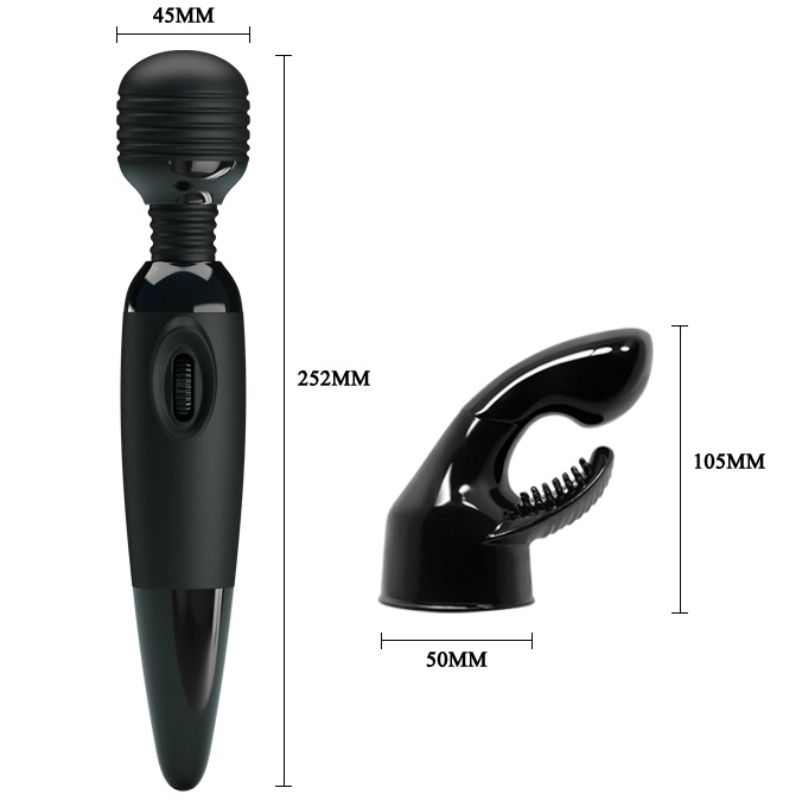 BAILE sensuell massager med utbytbar huvud