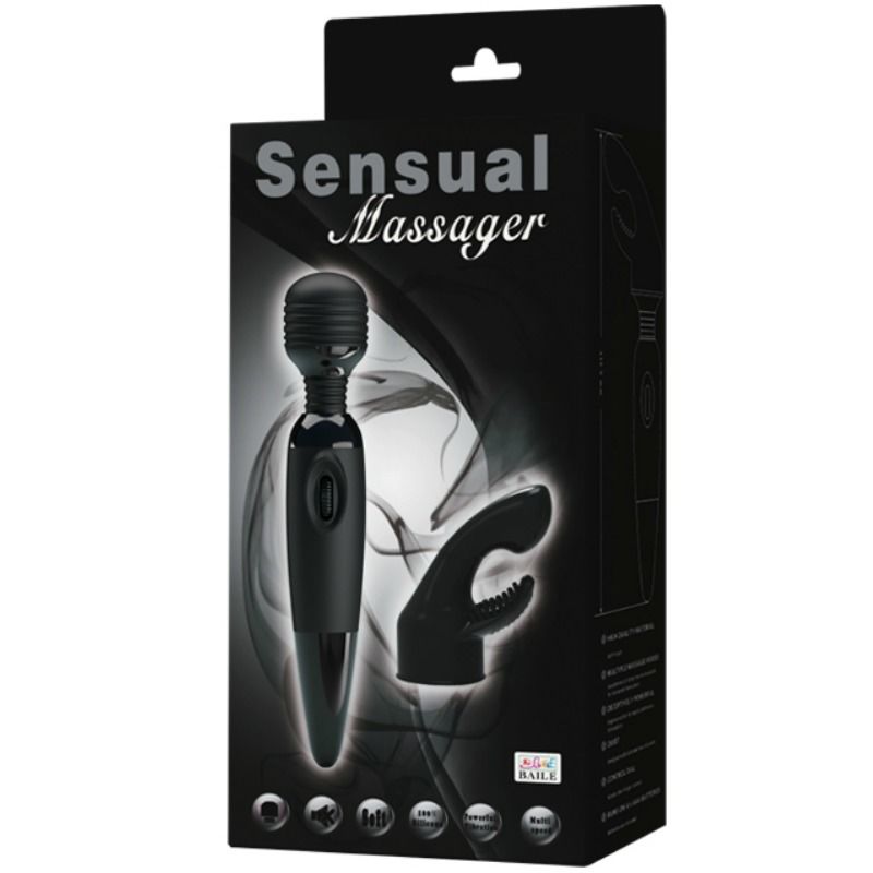 BAILE sensuell massager med utbytbar huvud
