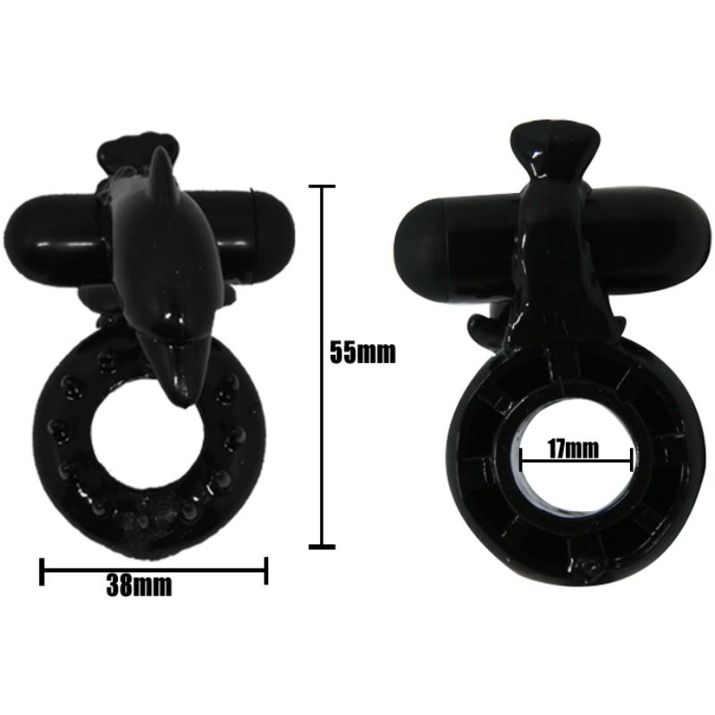BAILE Sweet Ring Ring med klitorisstimulator delfin