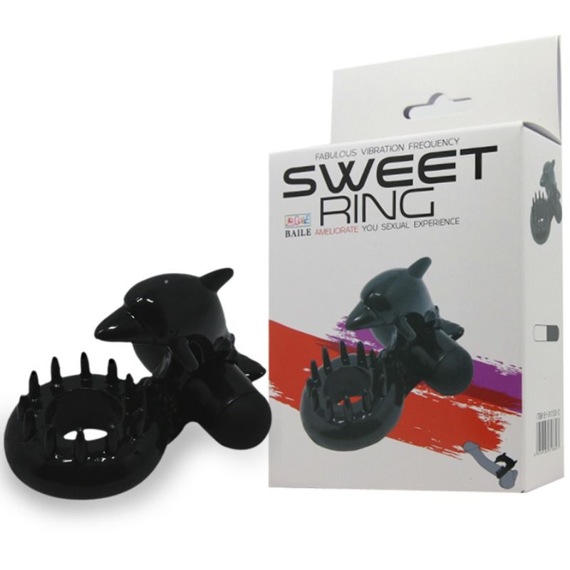 BAILE Sweet Ring Ring med klitorisstimulator delfin
