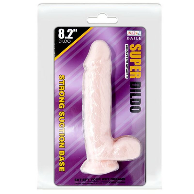 BAILE super realistisk naturlig dildo i TPR-material