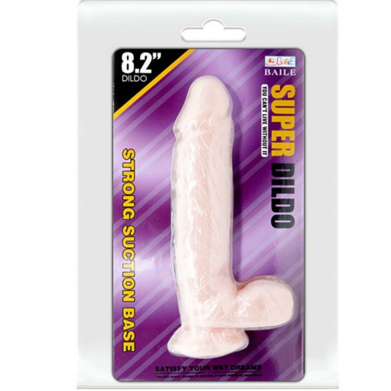 BAILE super realistisk naturlig dildo 21,5 cm