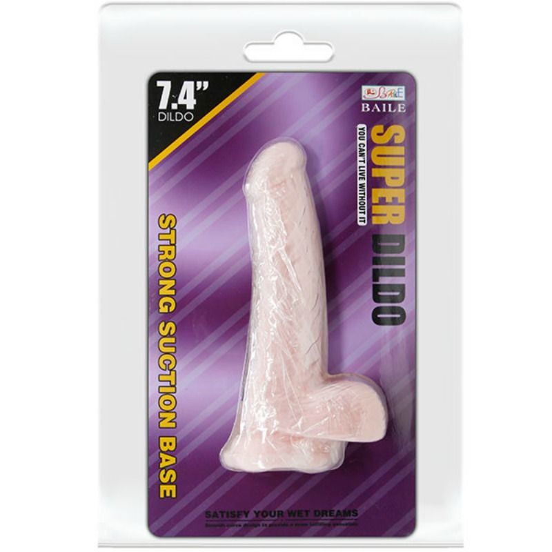 BAILE super realistisk naturlig dildo 18,8 cm
