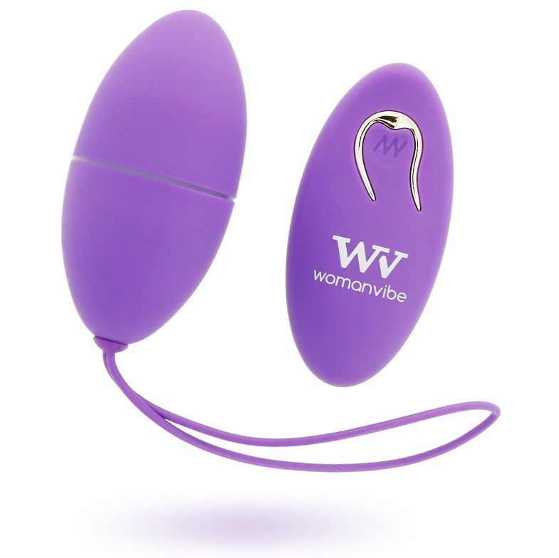 Womanvibe Alsan silikon fjärrstyrt ägg i lila