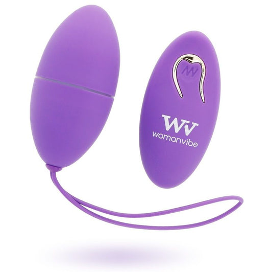 Womanvibe Alsan silikon fjärrstyrt ägg i lila