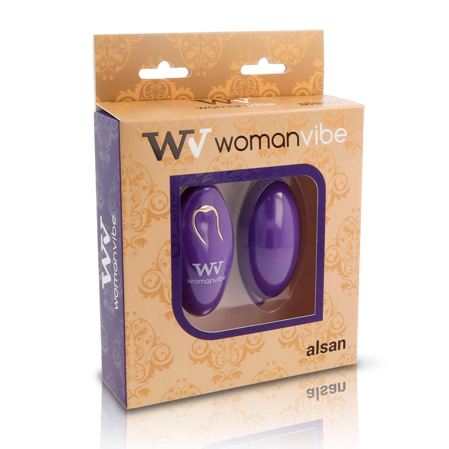Womanvibe Alsan silikon fjärrstyrt ägg i lila