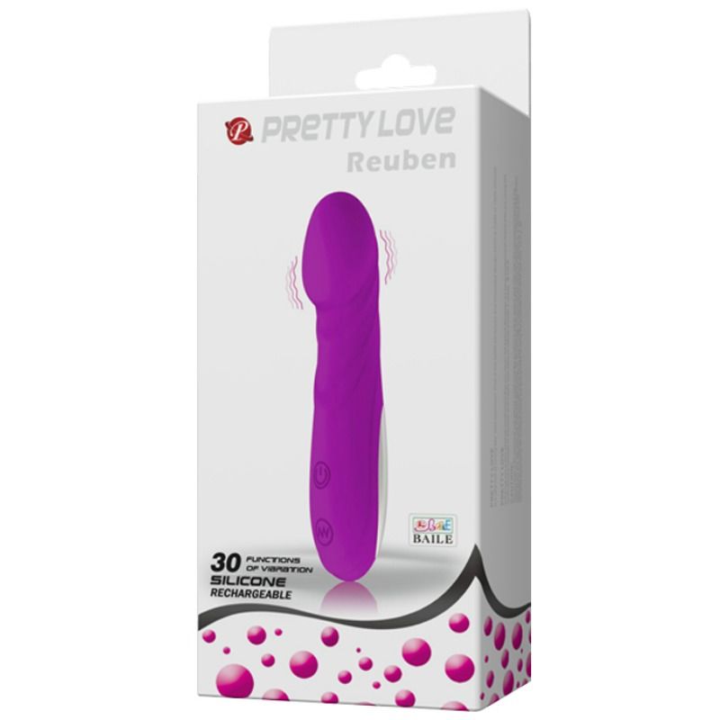 Silikon G-punktsmassager vibrator Reuben