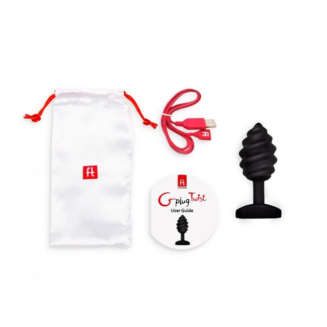 G-VIBE Gplug Twist med vibration i svart