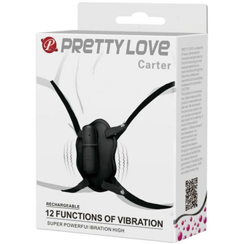 Pretty Love Strap On med Carter Vibrerande Bullet
