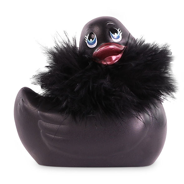 I Rub My Duckie 2.0 Paris i svart med avtagbar boa
