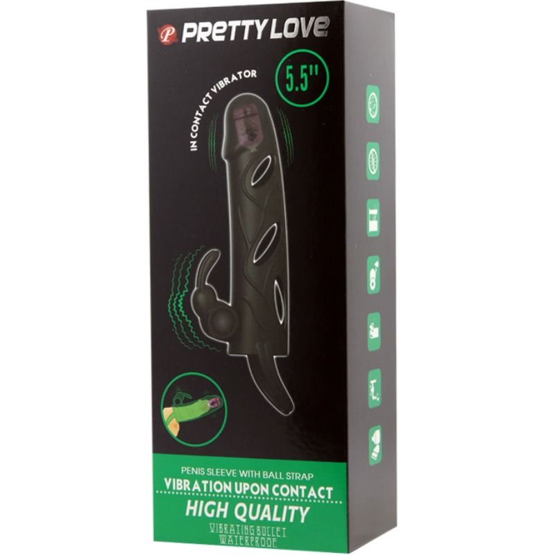 PRETTY LOVE - SILIKONHÄLJARE MED VIBRATION 14 CM 2.0
