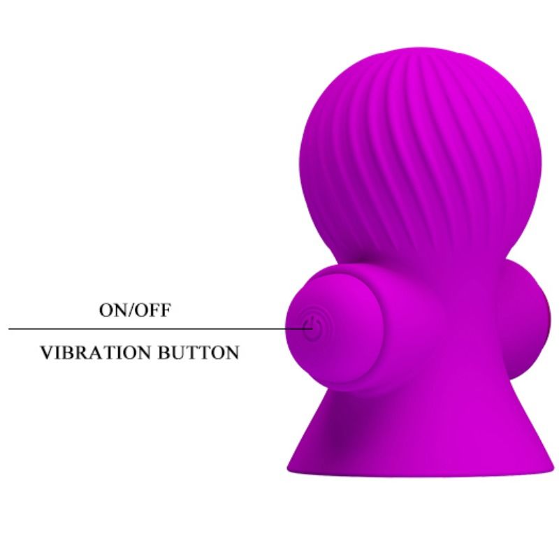 Nipplestimulatorer med 12 vibrationslägen i lila