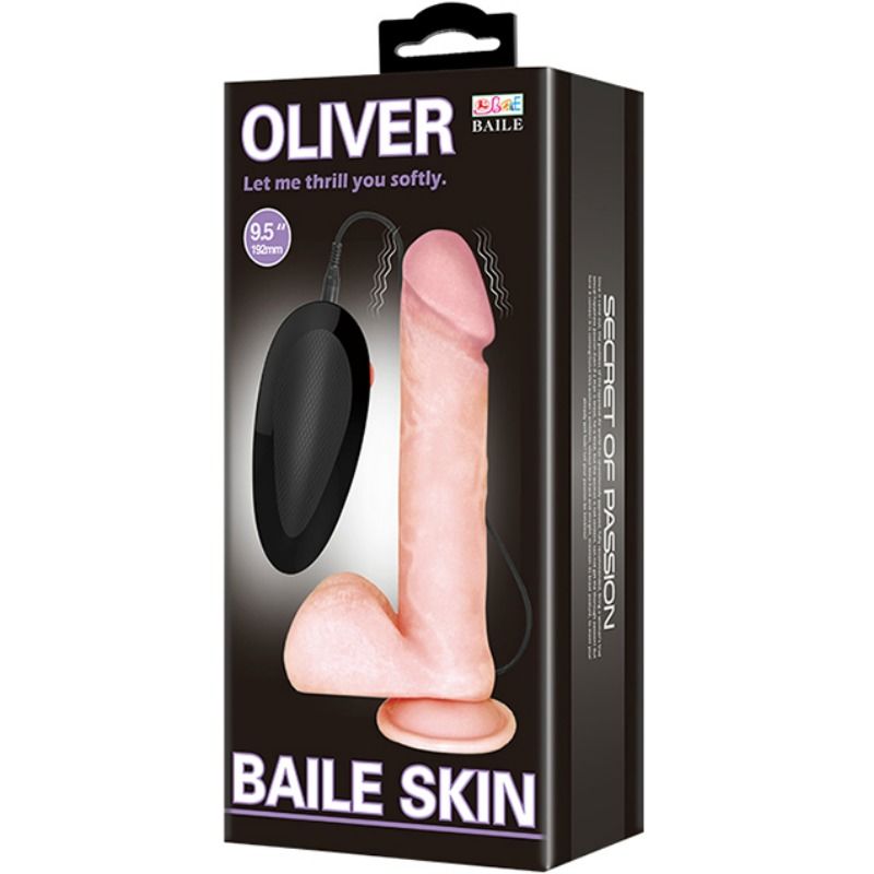 BAILE Oliver realistisk dildo med vibration