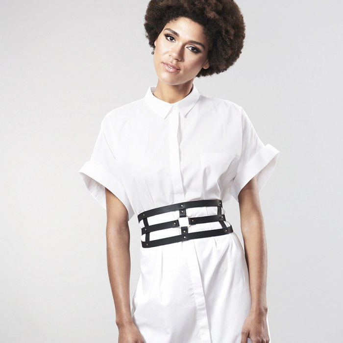 BIJOUX - INDISCRETS MAZE BELT MED REM SVART