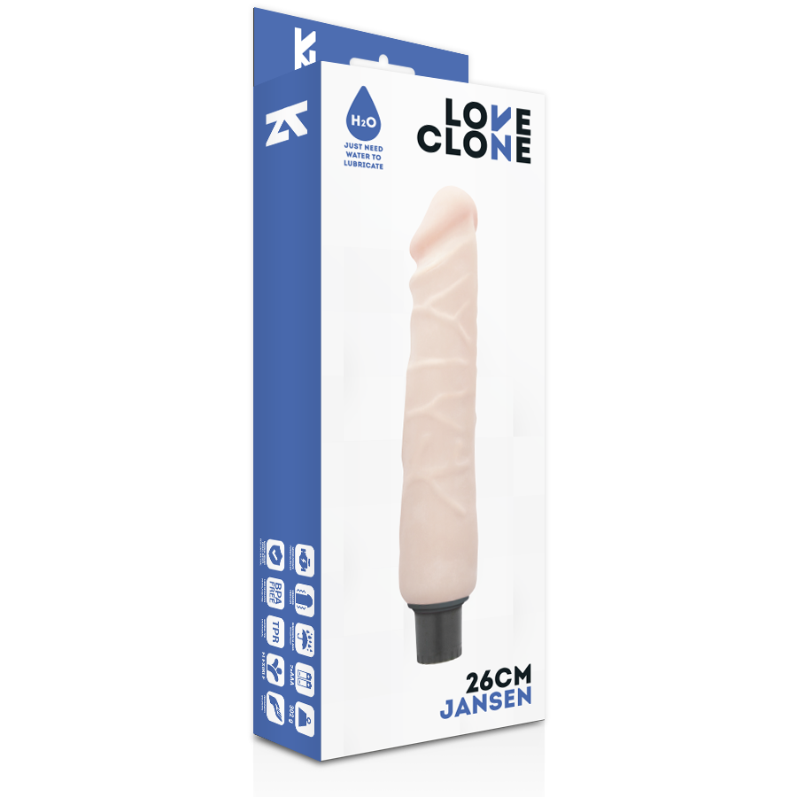 LOVECLONE Jansen självmörjande vibrator 26 cm
